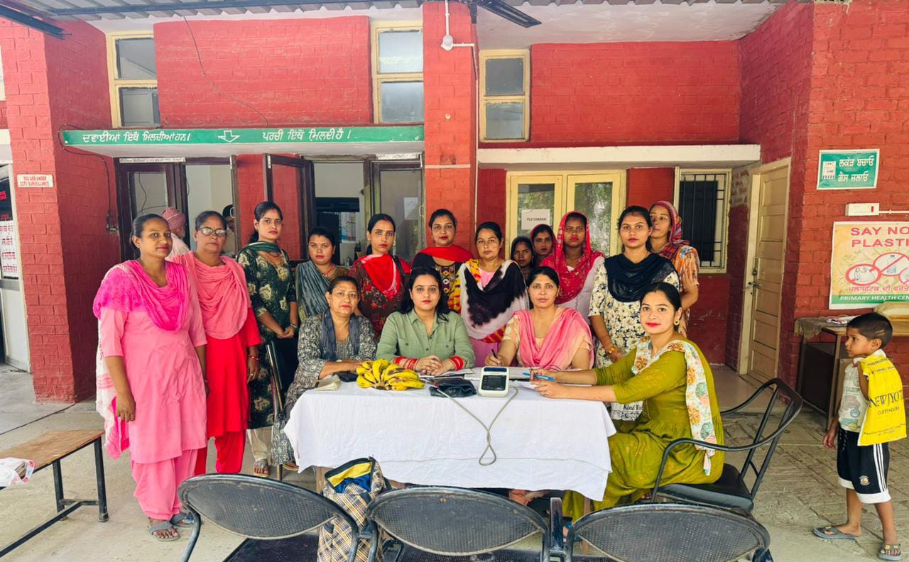 Under the Pradhan Mantri Matratav Suraksha Yojana, a camp was organized in Primary Health Center Posi, medical examination of 37 pregnant women.